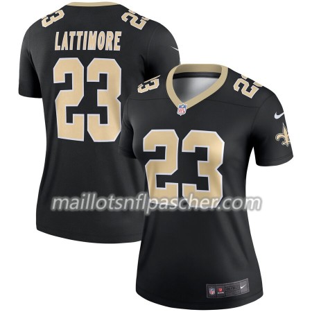 Maillot New Orleans Saints Marshon Lattimore 23 Nike Noir - Femme